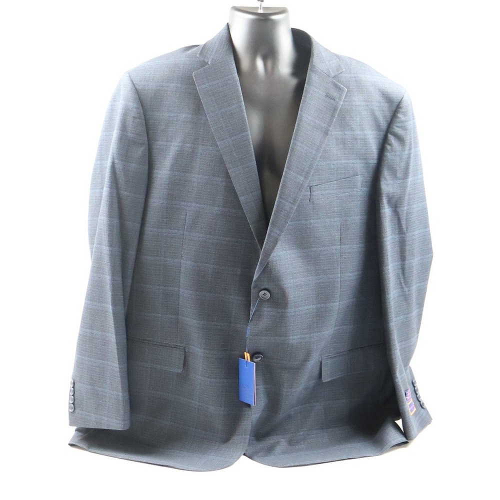 Giorgio Fiorelli Suit G79755 Blue Glen Plaid 52L New